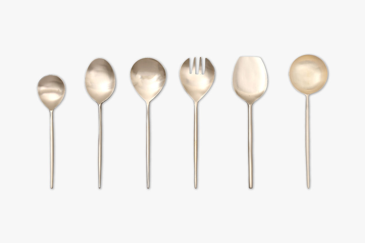 Kansa Grand Cutlery Set - view 3 - Sokka Tableware