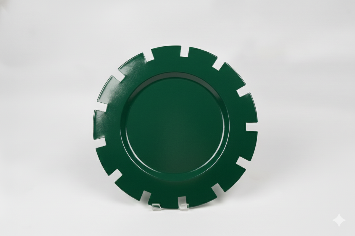 Jardin charger plate in green - Sokka Tableware