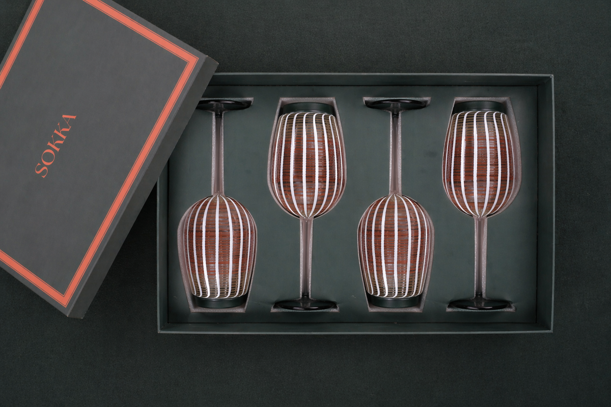 Tenkaya red wine glasses, set of 4 - Sokka Tableware