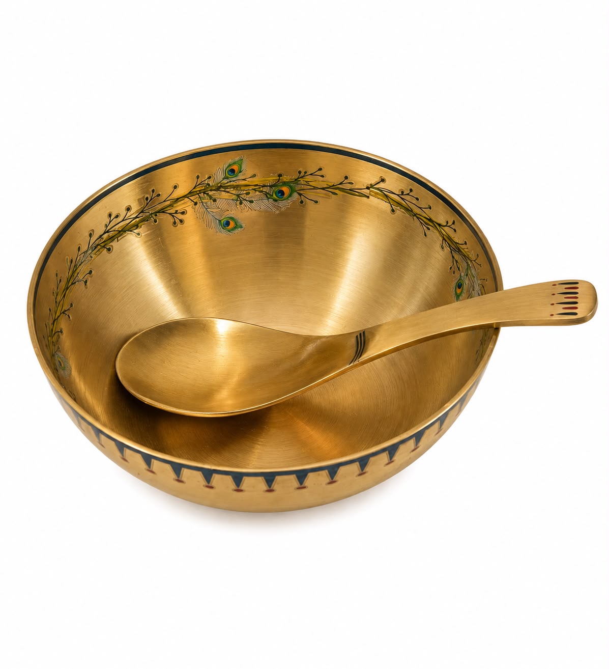 Kansa Ramya Soup Bowl with spoon