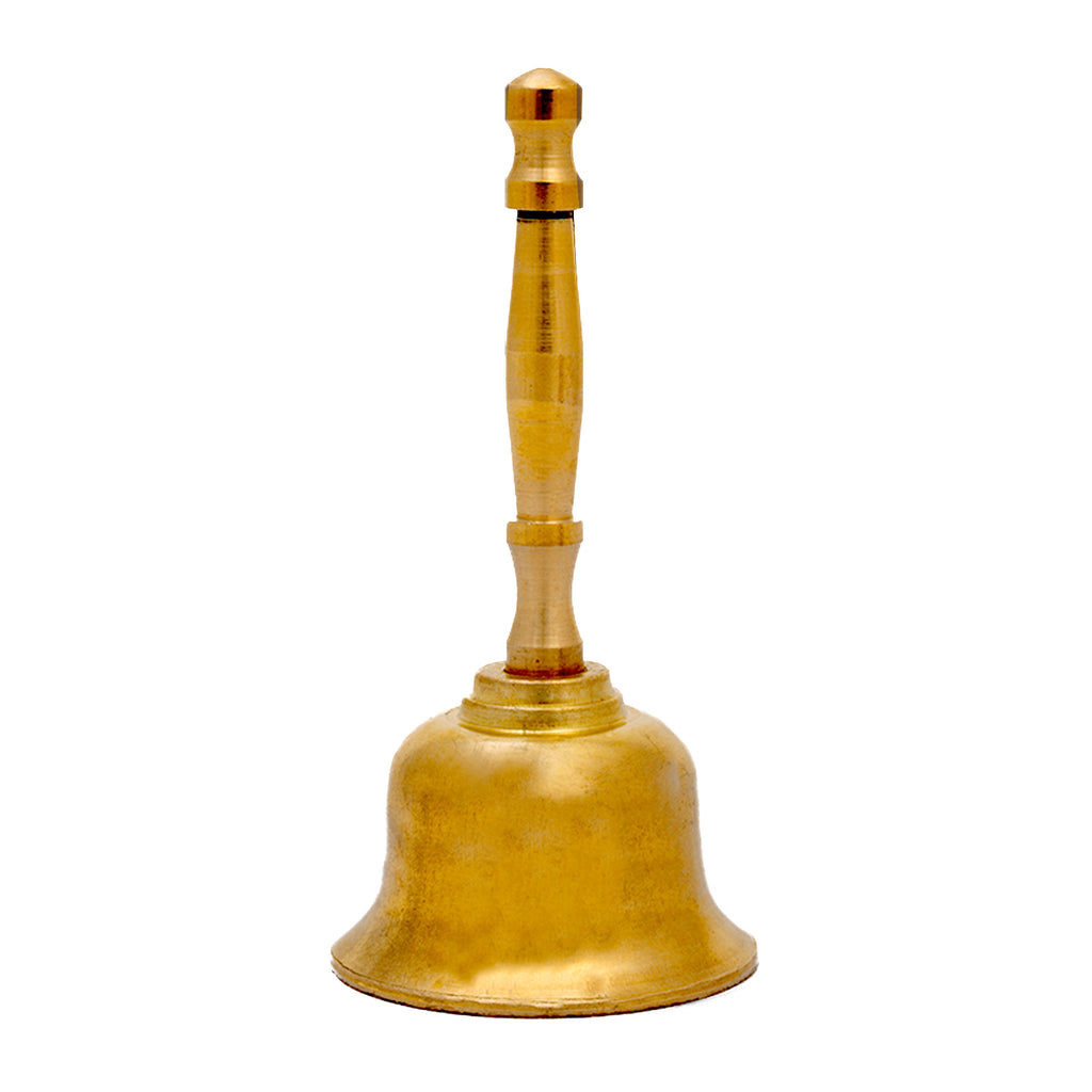 Maduram Brass Gold Bell Menu Holder (Set of 4)