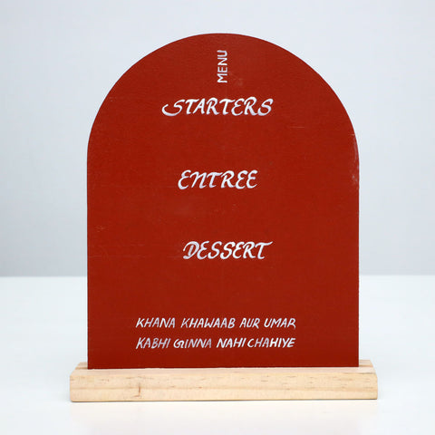 Ishaara Terracotta Menu Holder (Set of 4)