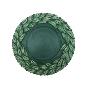 Green Leaf Charger Plate 1