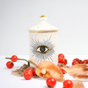 The Evil-eye Candleholder- Off White